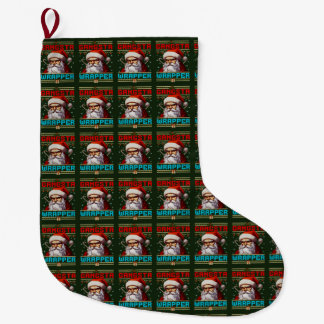 Grande Chaussette De Noël Gangster Wrapper Christmas Stocking