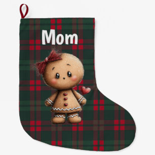 Grande Chaussette De Noël Gâteau de Noël en pain d'épices mignon personnalis