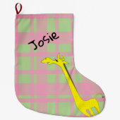 Grande Chaussette De Noël Giraffe de dessin (Devant)