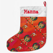 Grande Chaussette De Noël Giraffe Noël Grand magasin de Noël (Dos)