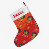 Grande Chaussette De Noël Giraffe Noël Grand magasin de Noël (Dos (Accrochage))