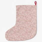 Grande Chaussette De Noël Glitzy Blush Pink Glitter Christmas (Dos)