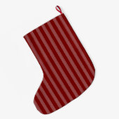 Grande Chaussette De Noël Gold Red Stripes Christmas (Dos (Accrochage))