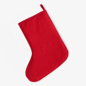 Grande Chaussette De Noël Grand enseignant en laiton Stocker Noël (Dos (Accrochage))