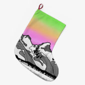 Grande Chaussette De Noël Grande Teton Wyoming (Devant (Accrochage))