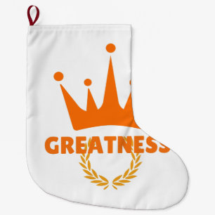 Grande Chaussette De Noël Grandeur Couronne Inspirante de Succès