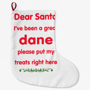 Grande Chaussette De Noël great dane