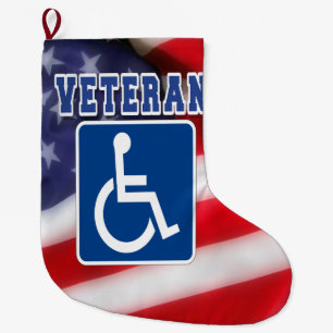 Grande Chaussette De Noël Handicap Handicap Vétérinaire États-Unis