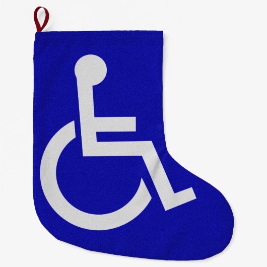 Grande Chaussette De Noël Handicapés handicapés (Devant)