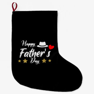 Grande Chaussette De Noël Happy Fête des pères 2025 Tshirt pour hommes papa 