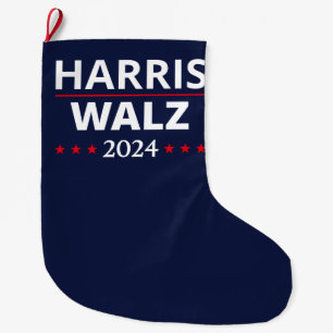 Grande Chaussette De Noël Harris Walz Election 2024 III