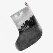 Grande Chaussette De Noël Hélicoptère (Dos (Accrochage))