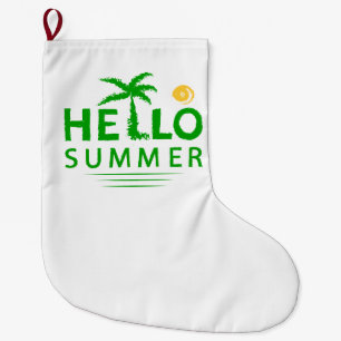 Grande Chaussette De Noël Hello Summer