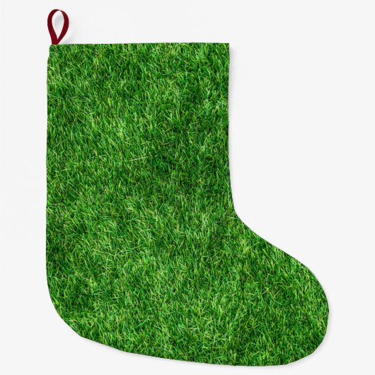 Grande Chaussette De Noël Herbe verte (Devant)