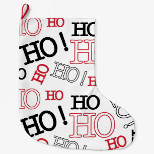 Grande Chaussette De Noël Ho Ho Ho