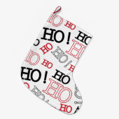 Grande Chaussette De Noël Ho Ho Ho (Devant (Accrochage))