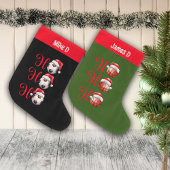 Grande Chaussette De Noël Ho Ho Ho Basket-ball Nom personnalisé