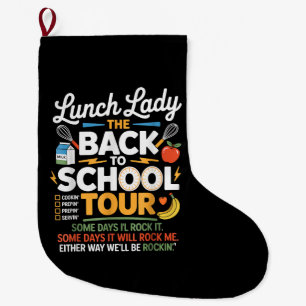Grande Chaussette De Noël Humour alimentaire Retour à l'école