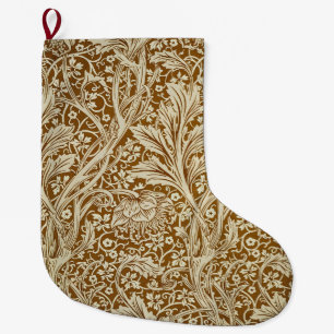 Grande Chaussette De Noël Impression d'art floral vintage Arcadia de William