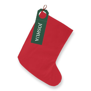Grande Chaussette De Noël Invité universel rouge solide réserve de Noël