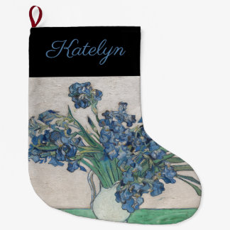Grande Chaussette De Noël Irises par van Gogh :