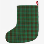 Grande Chaussette De Noël Irish Dublin Green Tartan  (Dos)