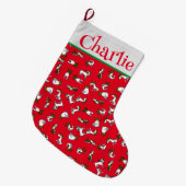 Grande Chaussette De Noël Jack Russell Christmas Stocking (Devant (Accrochage))