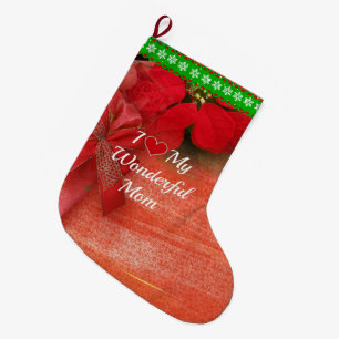 Grande Chaussette De Noël J'Aime Ma Merveilleuse Maman