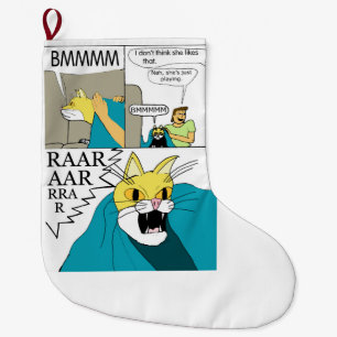 Grande Chaussette De Noël Je ne pense pas qu'elle aime ça