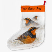 Grande Chaussette De Noël Jets variés dans la neige (Dos)