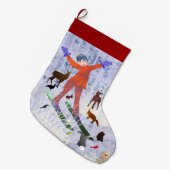 Grande Chaussette De Noël Joie de Noël LeeMarie's Creative Design (Devant (Accrochage))