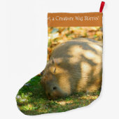 Grande Chaussette De Noël Jolie Capybara rêve dans le soleil d'été (Dos)