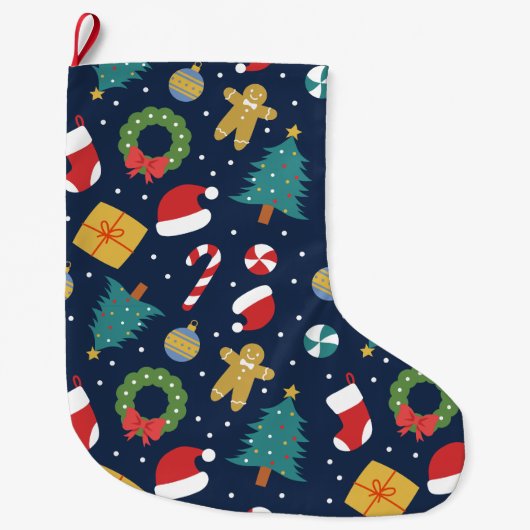 Grande Chaussette De Noël Jolly Jumble Christmas Stocking (Devant)