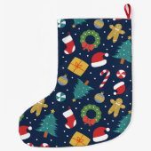 Grande Chaussette De Noël Jolly Jumble Christmas Stocking (Dos)