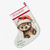 Grande Chaussette De Noël Jote Xmas Otter (Dos (Accrochage))