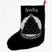 Grande Chaussette De Noël Joyeux Gothmas Personnalisé (Dos)