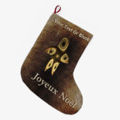 Grande Chaussette De Noël Joyeux Noё l - Chasseur inuit fragile (Devant (Accrochage))
