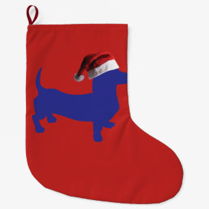 Grande Chaussette De Noël Joyeux Noël Dachshund