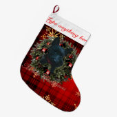 Grande Chaussette De Noël Joyeux Noël de Scottie (Devant (Accrochage))