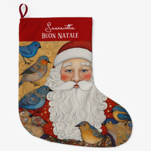 Grande Chaussette De Noël Joyeux Noël italien