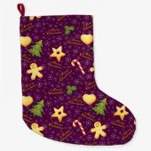 Grande Chaussette De Noël Joyeux Noël Stocker (Devant)