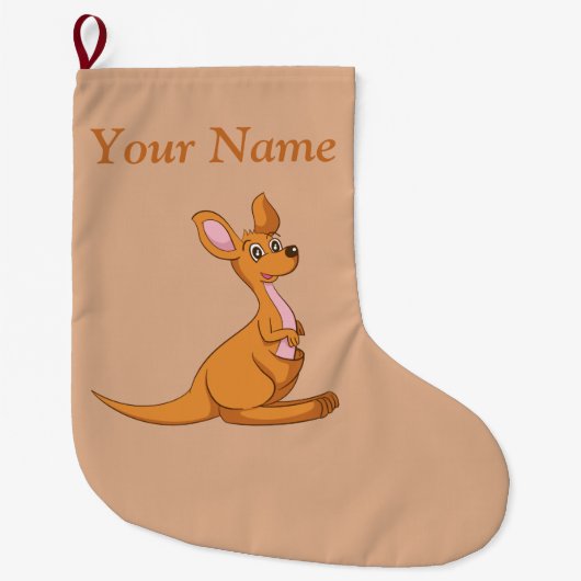 Grande Chaussette De Noël Kangaroo Christmas Stocking (Devant)