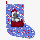 Grande Chaussette De Noël KiniArt Pit Bull Stocking de Noël (Devant)