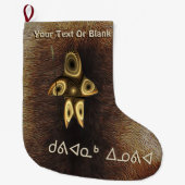 Grande Chaussette De Noël Kuvianak Innovia - Chasseur inuit fragile (Devant)