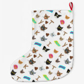 Grande Chaussette De Noël La collection Epic Cat Heads (Dos)