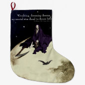 Grande Chaussette De Noël La mortalité et la lune (Devant)
