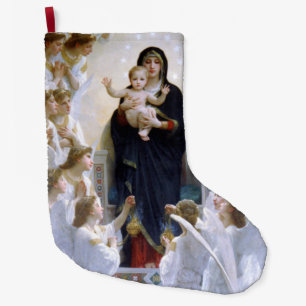 Grande Chaussette De Noël La Vierge aux anges par William Adolphe Bouguere
