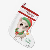 Grande Chaussette De Noël Lambe de Noël grande réserve de Noël (Devant (Accrochage))