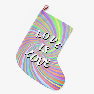 Grande Chaussette De Noël L'amour est l'amour Fierté