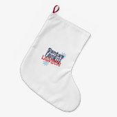 Grande Chaussette De Noël L'avocat préféré de Père Noël (Devant (Accrochage))